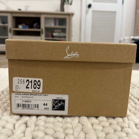 Christian Loubutin Louis Junior Spikes Flat Calf - Picture 5 of 5